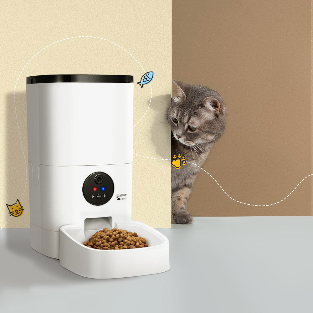 i.Pet Automatic Pet Feeder 6L Wifi Camera Dog Cat Smart Food Dispenser Timer i.Pet