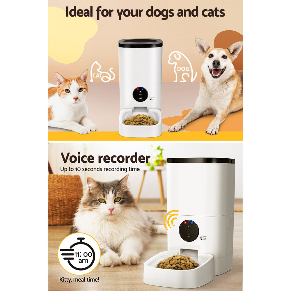 i.Pet Automatic Pet Feeder 6L Wifi Auto Dog Cat Smart Food Dispenser Timer i.Pet