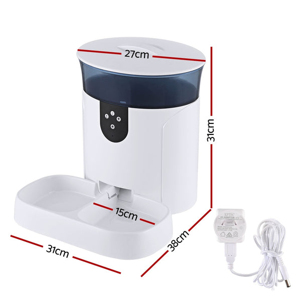 i.Pet Automatic Pet Feeder Dog Cat Wifi 7L Auto Smart Food Dispenser Timer Feed i.Pet