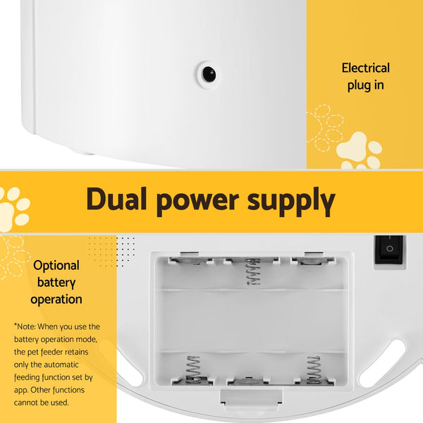 i.Pet Automatic Pet Feeder Dog Cat Wifi 7L Auto Smart Food Dispenser Timer Feed i.Pet