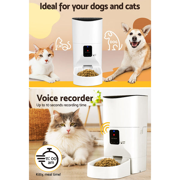 i.Pet Automatic Pet Feeder 9L Wifi Auto Dog Cat Feeder Smart Food Dispenser Timer i.Pet