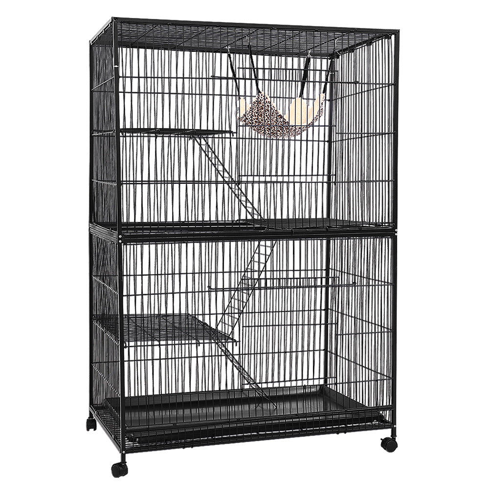 i.Pet Rabbit Cage 142cm Hutch 4 Level Bird Guinea Pig Ferret i.Pet