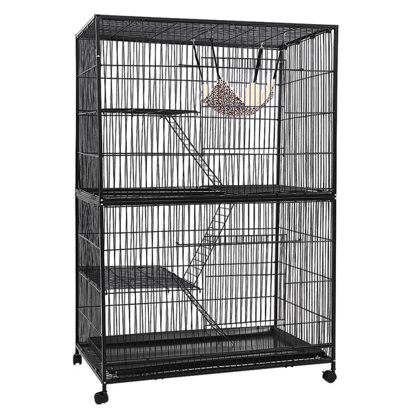 i.Pet Rabbit Cage 142cm Hutch 4 Level Bird Guinea Pig Ferret i.Pet