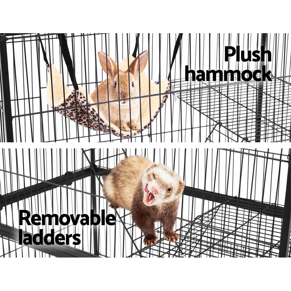 i.Pet Rabbit Cage 142cm Hutch 4 Level Bird Guinea Pig Ferret i.Pet