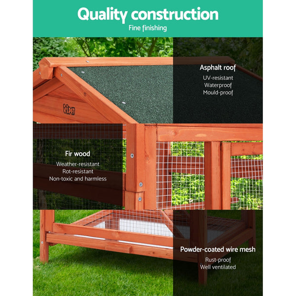 i.Pet Bird Cage 72cm x 60cm x 168cm Pet Cages Large Aviary Parrot Carrier Travel Canary Wooden XL i.Pet