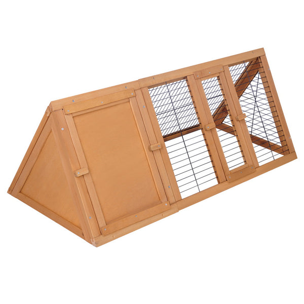 i.Pet Rabbit Hutch Chicken Coop 119cm x 51cm x 44cm Chicken Coop Large Run Wooden Cage Outdoor i.Pet