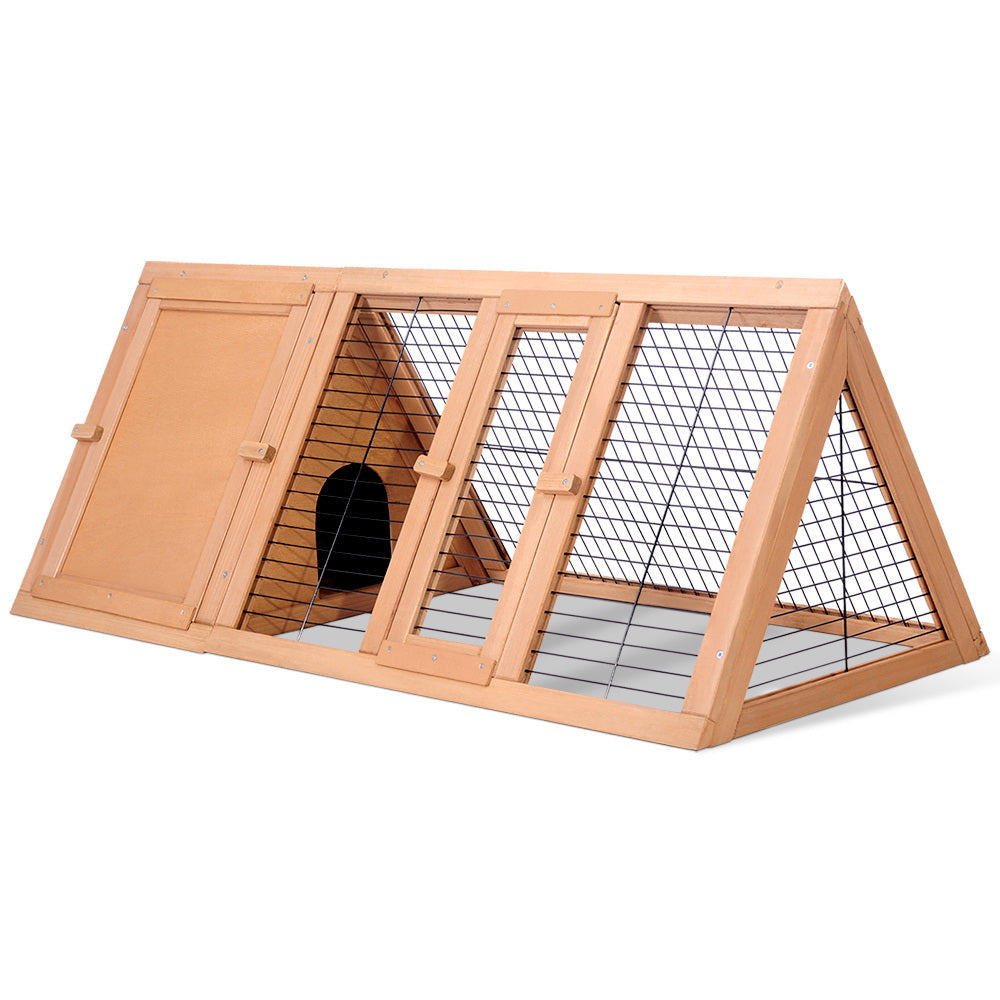 i.Pet Rabbit Hutch Chicken Coop 119cm x 51cm x 44cm Chicken Coop Large Run Wooden Cage Outdoor i.Pet