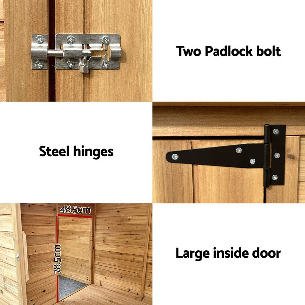 i.Pet Dog Kennel Extra Large 2.28M Wooden House Bed Outdoor Pet Puppy Cabin Log i.Pet