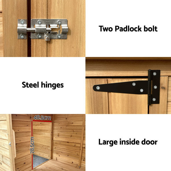 i.Pet Dog Kennel Extra Large 2.28M Wooden House Bed Outdoor Pet Puppy Cabin Log i.Pet