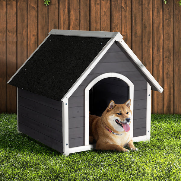 i.Pet Dog Kennel Wooden Large House Outdoor Indoor Puppy Pet Cabin Weatherproof XL i.Pet