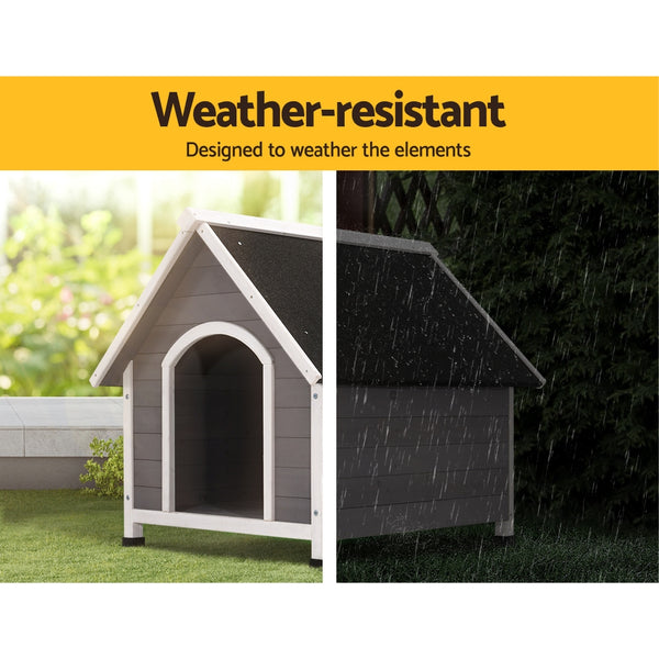 i.Pet Dog Kennel Wooden Large Outdoor House Indoor Puppy Pet Cabin Weatherproof i.Pet