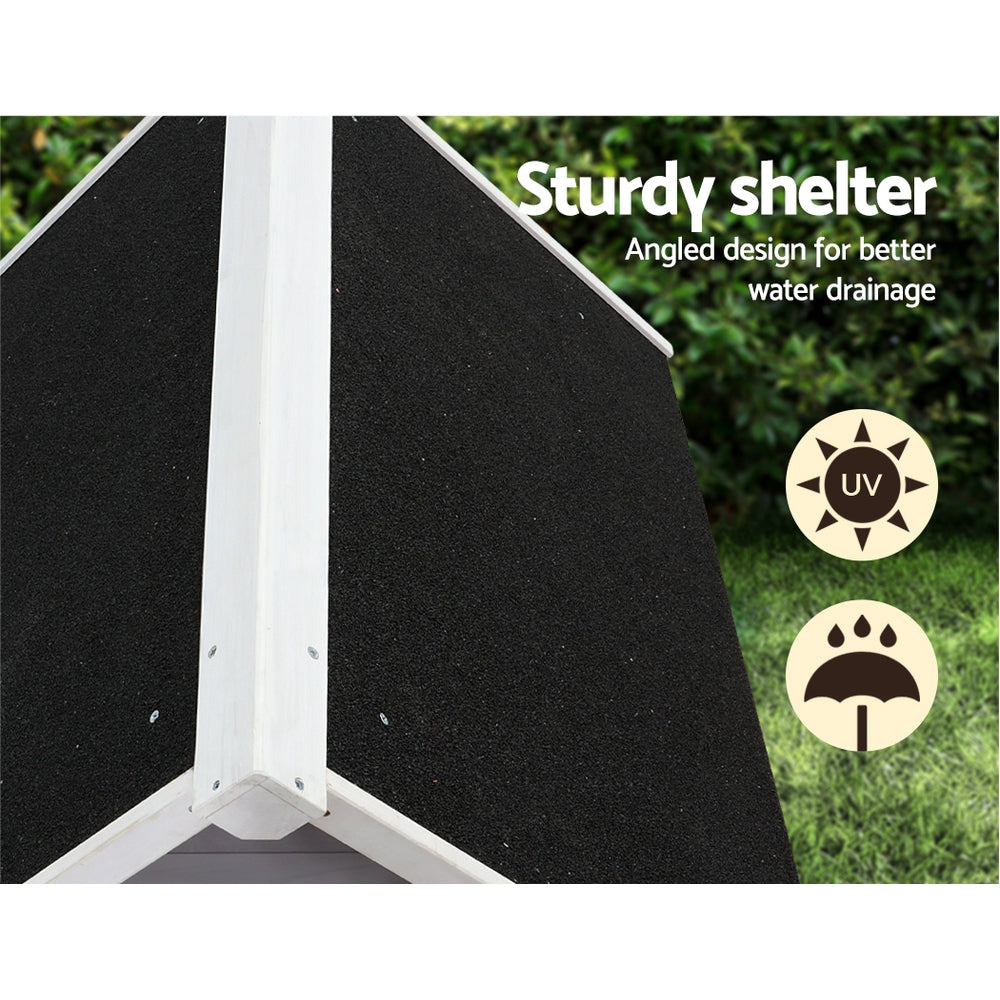 i.Pet Dog Kennel Wooden Large Outdoor House Indoor Puppy Pet Cabin Weatherproof i.Pet