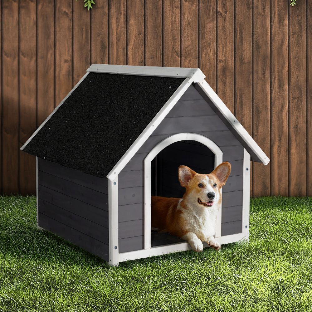 i.Pet Dog Kennel Wooden Large Outdoor House Indoor Puppy Pet Cabin Weatherproof i.Pet