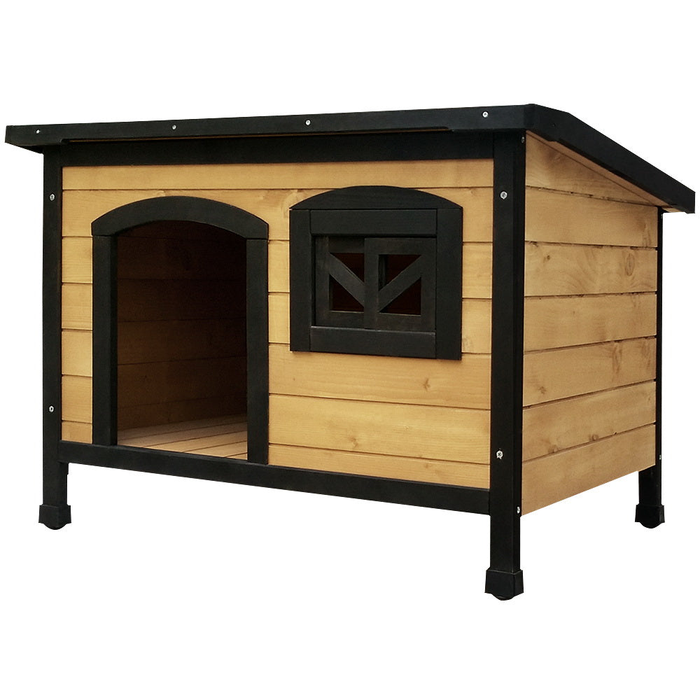 i.Pet Dog Kennel Extra Large Wooden Outdoor Indoor Puppy Pet House Cabin Crate Weatherproof i.Pet