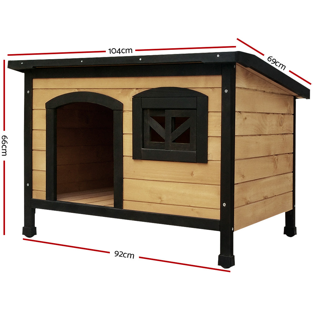 i.Pet Dog Kennel Extra Large Wooden Outdoor Indoor Puppy Pet House Cabin Crate Weatherproof i.Pet