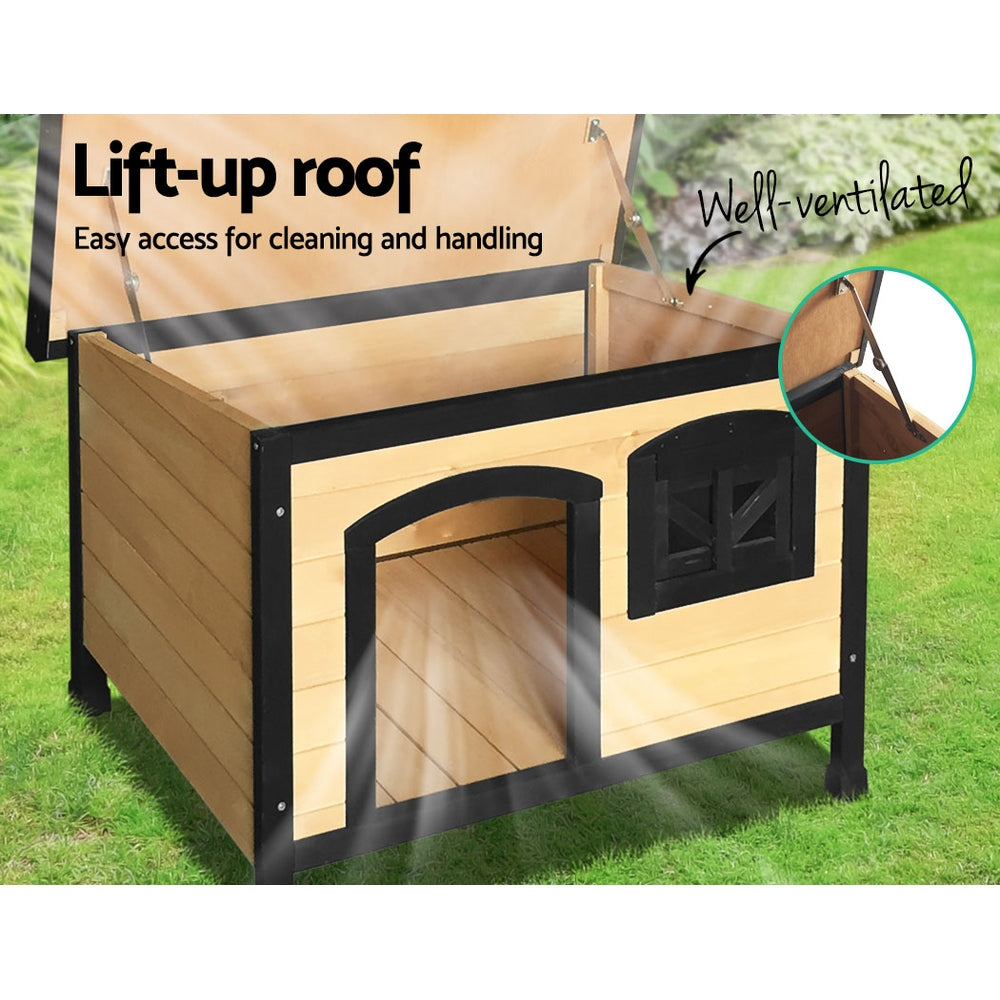 i.Pet Dog Kennel Extra Large Wooden Outdoor Indoor Puppy Pet House Cabin Crate Weatherproof i.Pet
