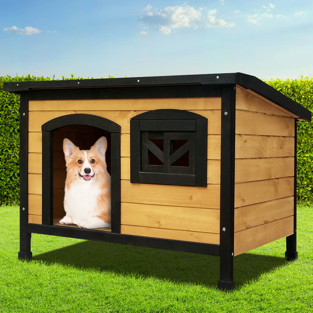 i.Pet Dog Kennel Extra Large Wooden Outdoor Indoor Puppy Pet House Cabin Crate Weatherproof i.Pet