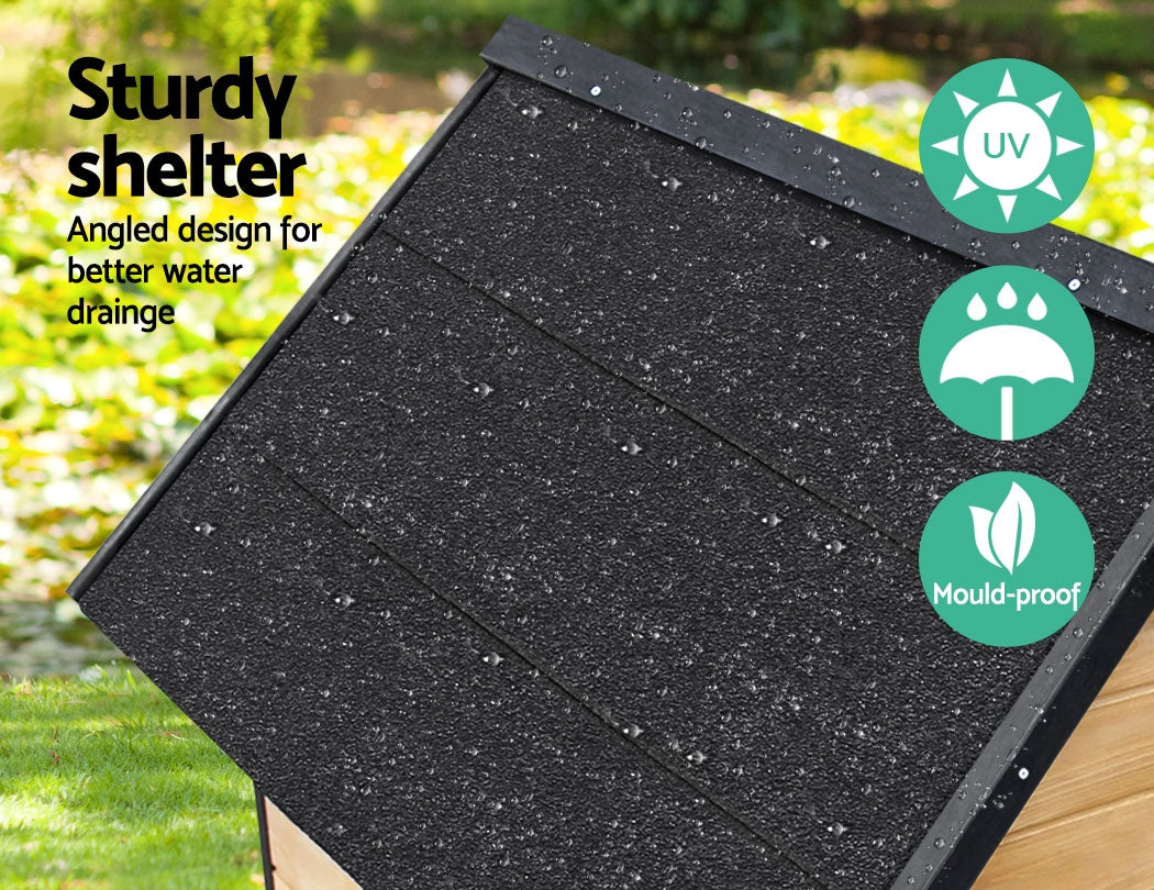 i.Pet Dog Kennel Extra Large Wooden Outdoor House Pet Puppy House XL Crate Cabin Waterproof i.Pet