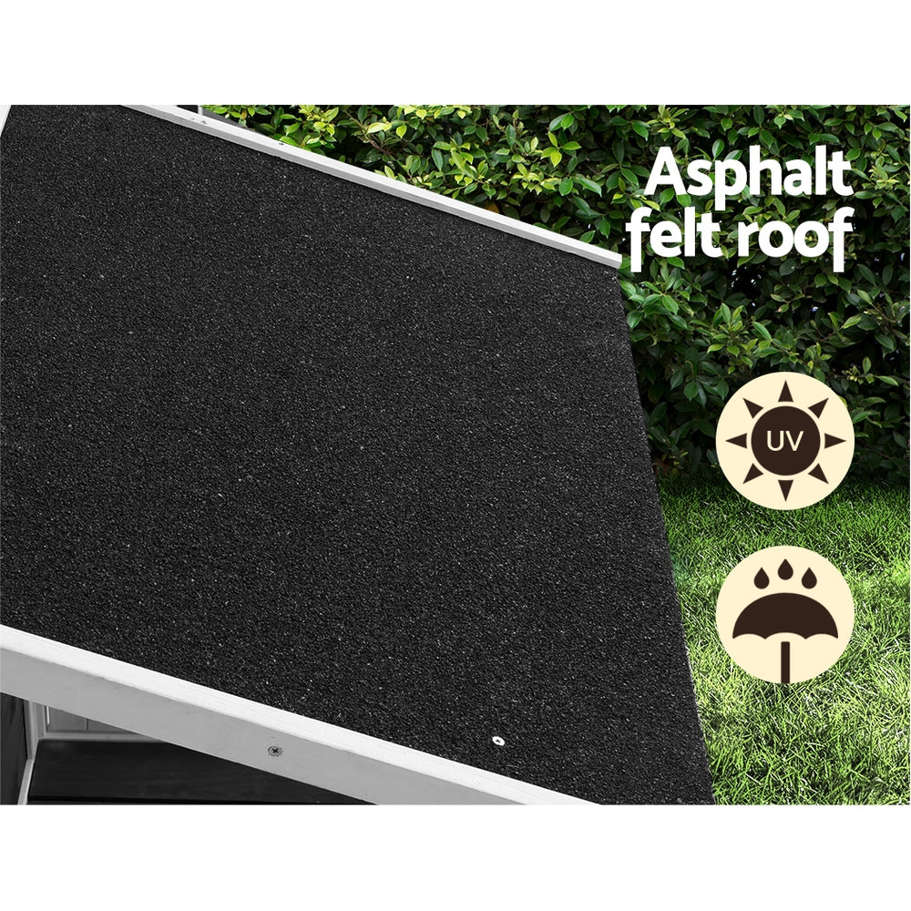 i.Pet Dog Kennel House Large Wooden Outdoor Pet Kennels Indoor Puppy Cabin Home i.Pet