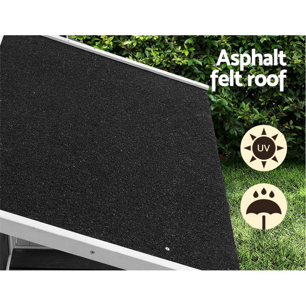 i.Pet Dog Kennel House Large Wooden Outdoor Pet Kennels Indoor Puppy Cabin Home i.Pet