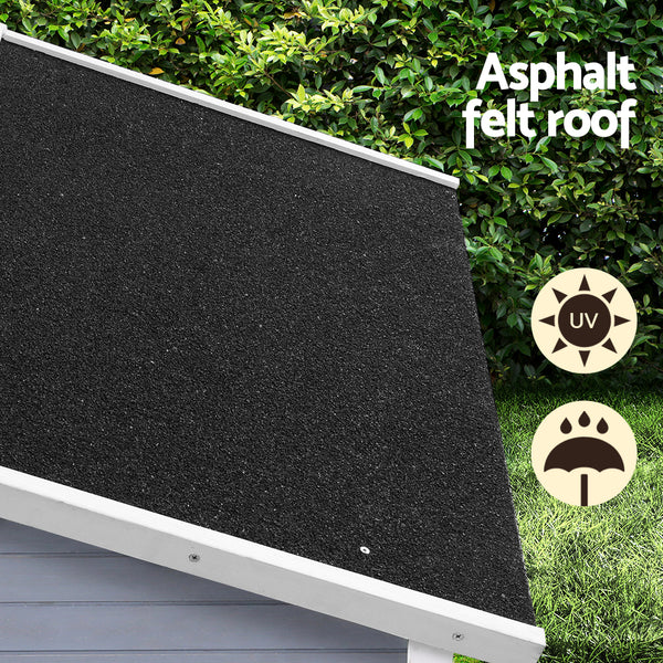 i.Pet Dog Kennel House Large Wooden Outdoor Pet Kennels Indoor Puppy Cabin i.Pet