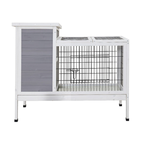 i.Pet Rabbit Hutch Chicken Coop 97cm x 49cm x 86cm Chicken Coop Large Run Wooden Outdoor Cage House i.Pet