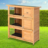i.Pet Rabbit Hutch Chicken Coop 91.5cm x 46cm x 116.5cm Chicken Coop Large House Cage Run Wooden Outdoor