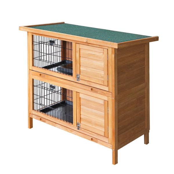 i.Pet Rabbit Hutch Chicken Coop 91.5cm x 45cm x 82cm Chicken Coop Large Wooden House Run Cage i.Pet
