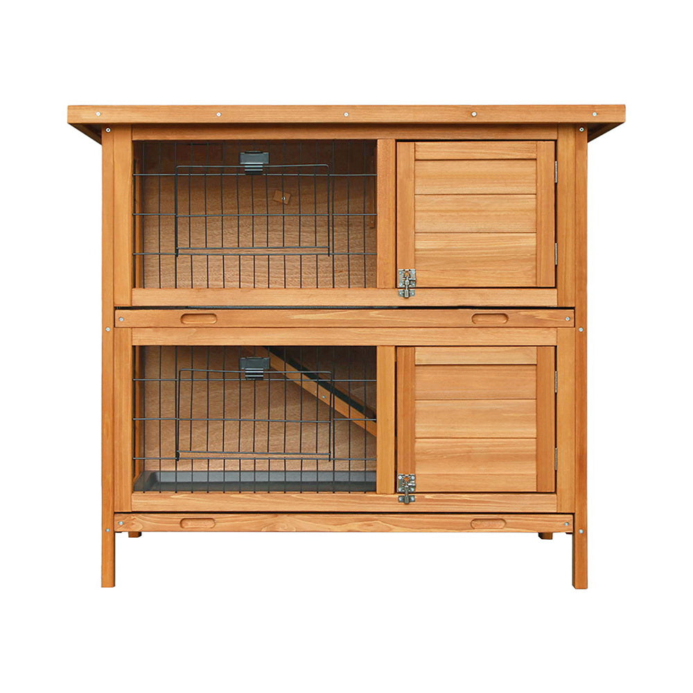 i.Pet Rabbit Hutch Chicken Coop 91.5cm x 45cm x 82cm Chicken Coop Large Wooden House Run Cage i.Pet