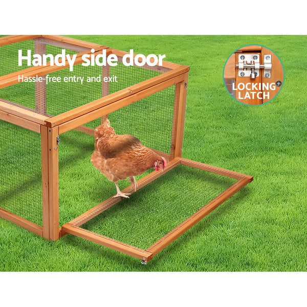 i.Pet Chicken Coop Rabbit Hutch 180cm Extra Large Wooden Chicken House Run XL Hen Cage i.Pet