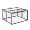 i.Pet Chicken Coop Large Portable Wooden Rabbit Run Cage Hutch Outdoor Folding Hen House 110cm