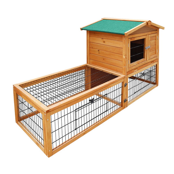 i.Pet Chicken Coop Rabbit Hutch 155cm x 49cm x 90cm Large Chicken Coop Wooden Run Cage House Outdoor i.Pet