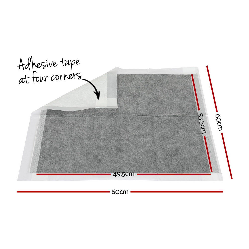 i.Pet Pet Training Pads 400pcs 60x60cm Puppy Dog Toilet Pee Indoor Super Absorbent Grey i.Pet