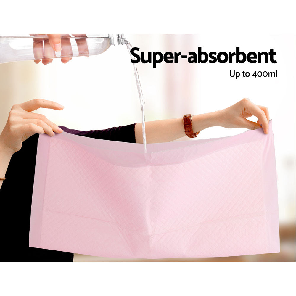 i.Pet Pet Training Pads 200pcs 60x60cm Puppy Dog Toilet Pee Indoor Super Absorbent Pink i.Pet