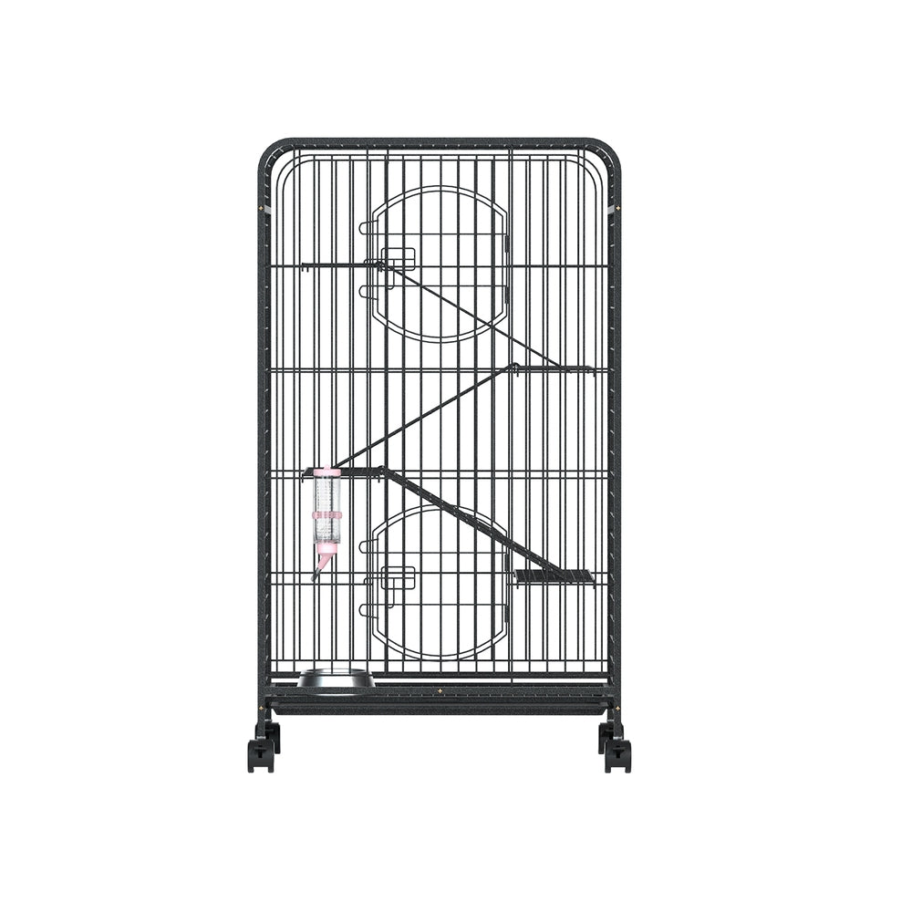 i.Pet Rabbit Cage Indoor Hutch Guinea Pig Bird Ferret Cat Hamster 110cm 4 Level i.Pet