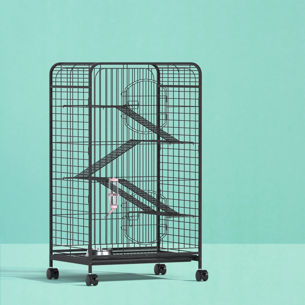 i.Pet Rabbit Cage Indoor Hutch Guinea Pig Bird Ferret Cat Hamster 110cm 4 Level i.Pet