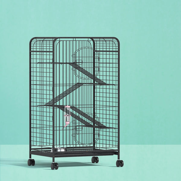 i.Pet Rabbit Cage Indoor Hutch Guinea Pig Bird Ferret Cat Hamster 110cm 4 Level i.Pet