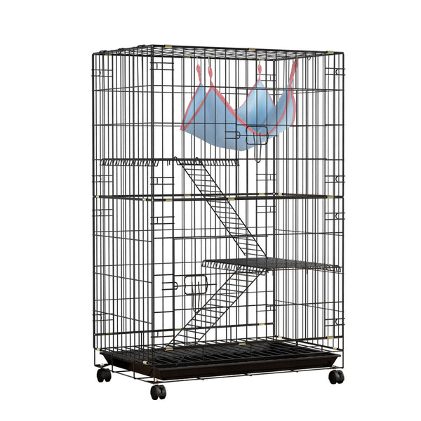 i.Pet Rabbit Cage 100cm Hutch 3 Level Indoor Guinea Pig Ferret i.Pet