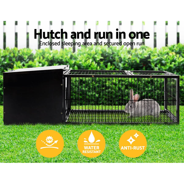 i.Pet Rabbit Cage 122x52cm Hutch Enclosure Carrier Metal i.Pet