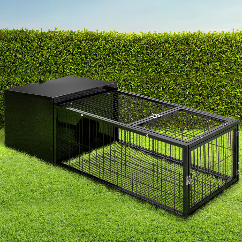 i.Pet Rabbit Cage 122x52cm Hutch Enclosure Carrier Metal i.Pet