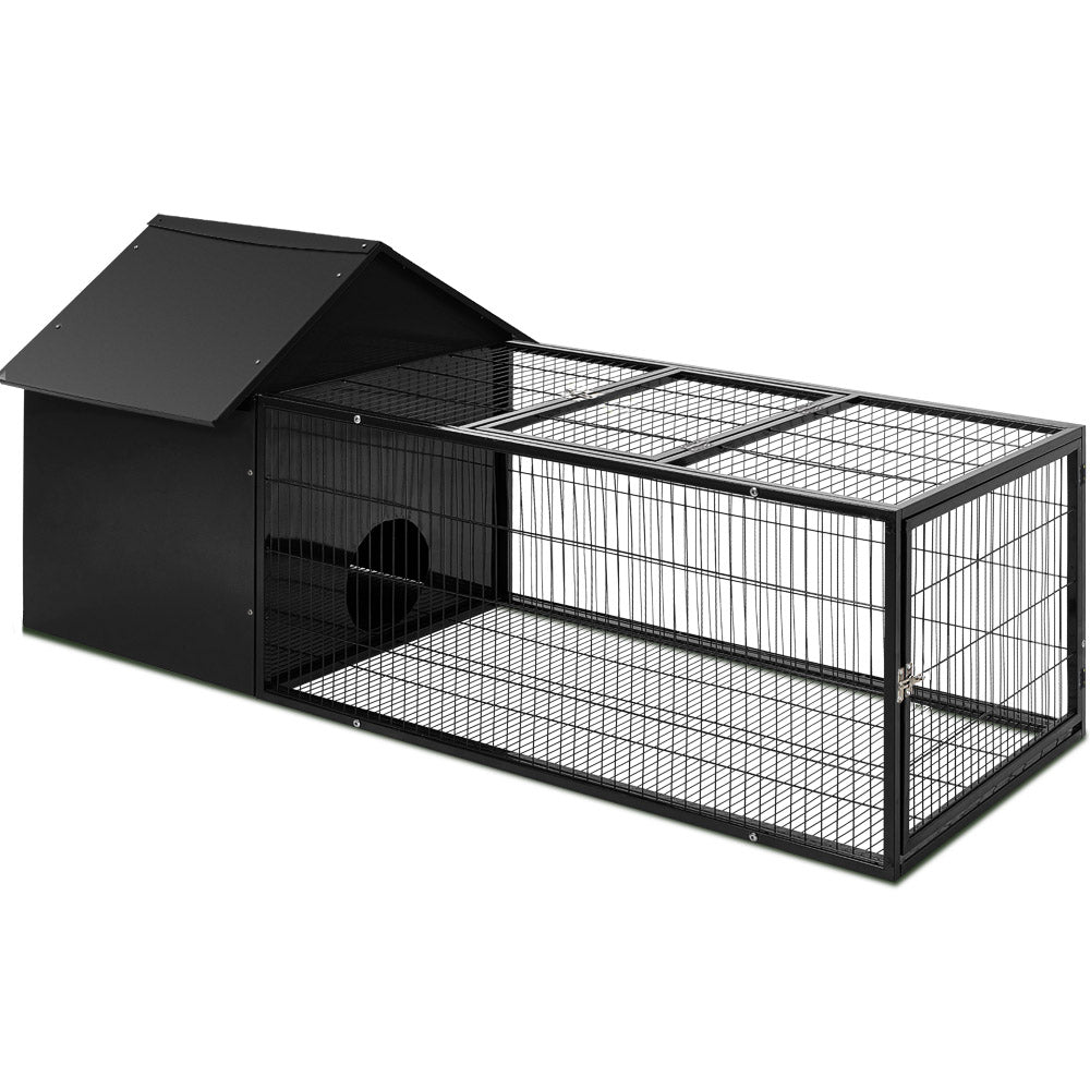 i.Pet Rabbit Cage Hutch 162x60cm Enclosure Metal i.Pet