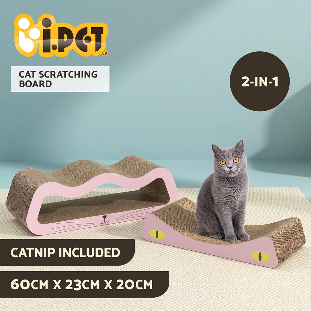 i.Pet Cat Scratching Board Scratcher Cardboard Kitten Indoor Climbing Pad Catnip i.Pet