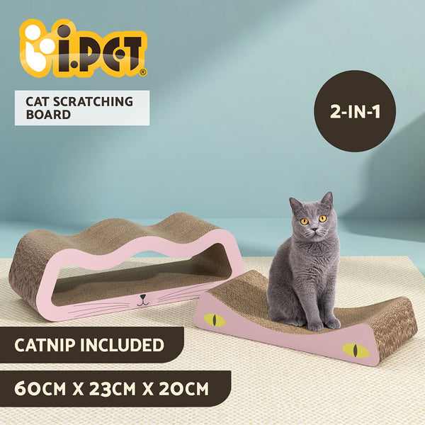 i.Pet Cat Scratching Board Scratcher Cardboard Kitten Indoor Climbing Pad Catnip i.Pet