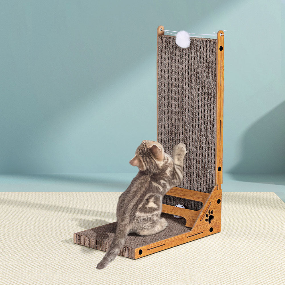 i.Pet Cat Scratching Board Scratcher Cardboard Kitten Indoor Climbing Toy Catnip i.Pet
