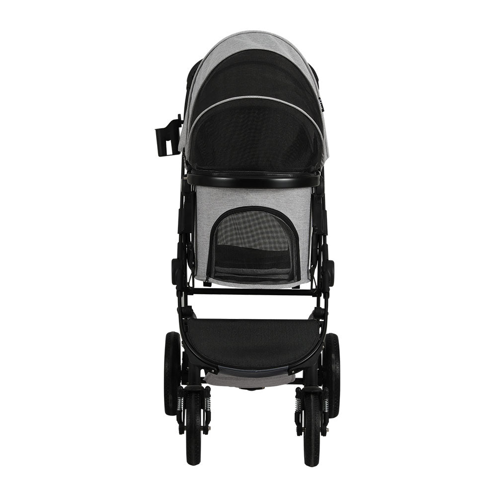 i.Pet Pet Stroller Dog Pram Large Cat Carrier Travel Pushchair 4 Wheels Foldable i.Pet