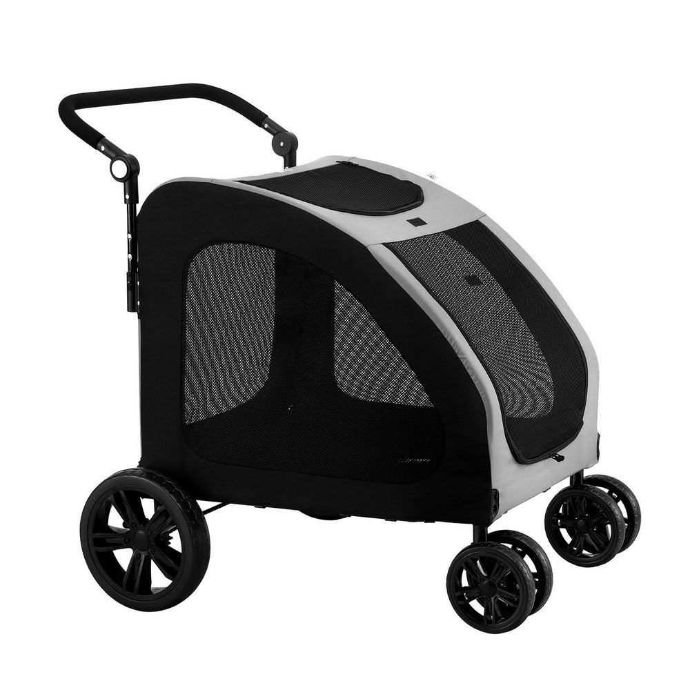 i.Pet Pet Stroller Dog Pram Large Carrier Cat Travel Foldable Strollers 4 Wheels Trolley i.Pet