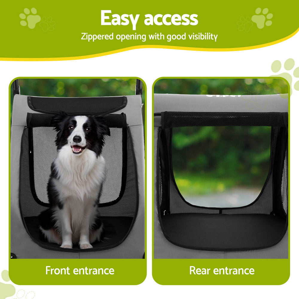 i.Pet Pet Stroller Dog Pram Large Carrier Cat Travel Foldable Strollers 4 Wheels Trolley i.Pet