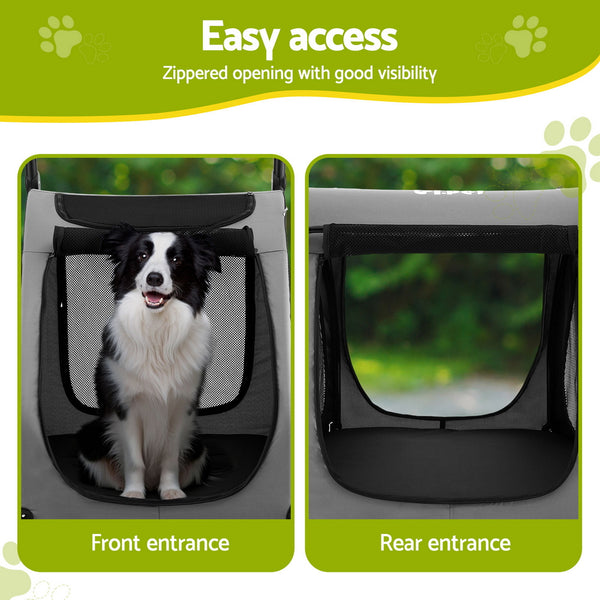 i.Pet Pet Stroller Dog Pram Large Carrier Cat Travel Foldable Strollers 4 Wheels Trolley i.Pet