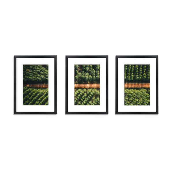3 PCS Photo Frame Wall Set A3 Picture Home Decor Art Gift Present Black Awezingly