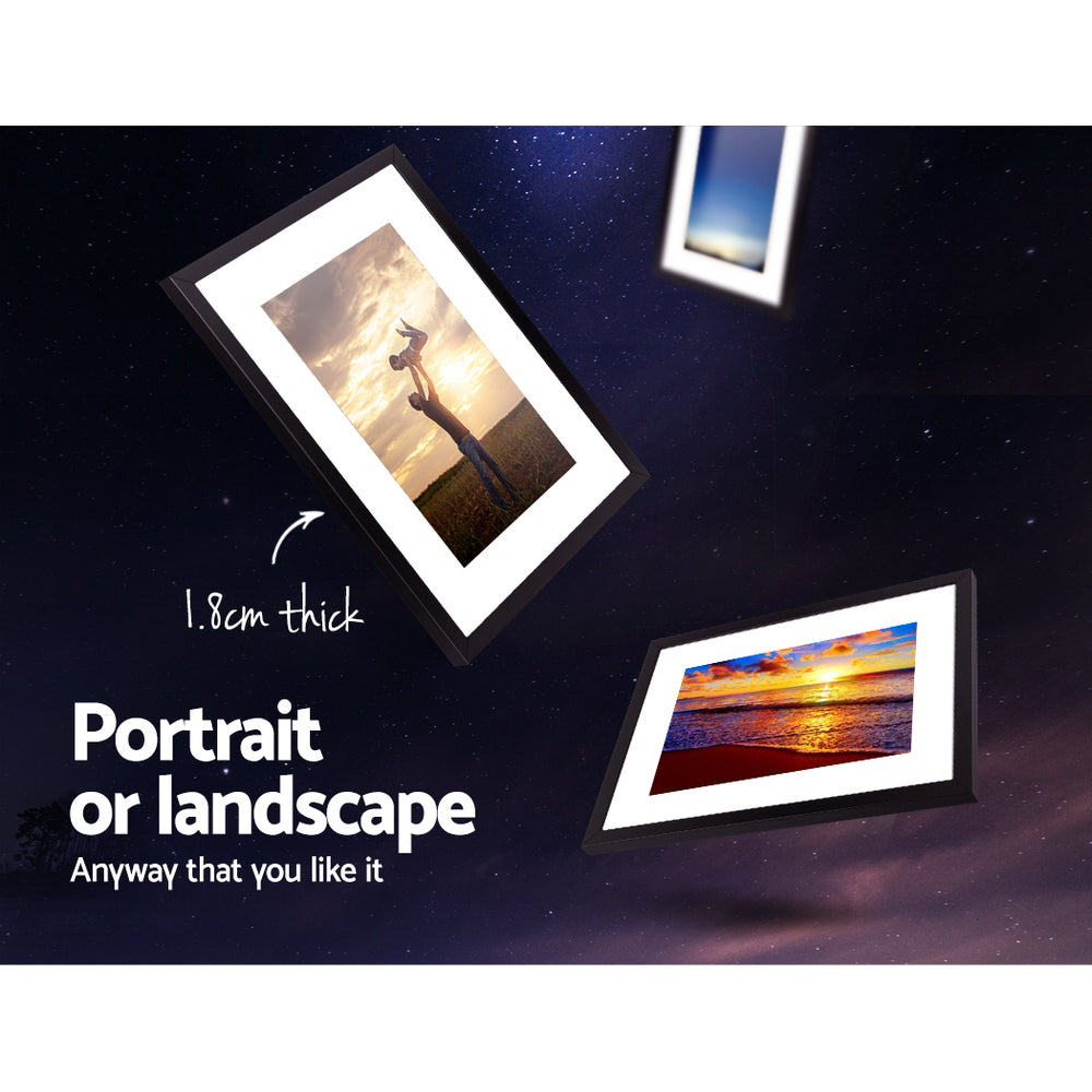 3 PCS Photo Frame Wall Set A3 Picture Home Decor Art Gift Present Black Awezingly